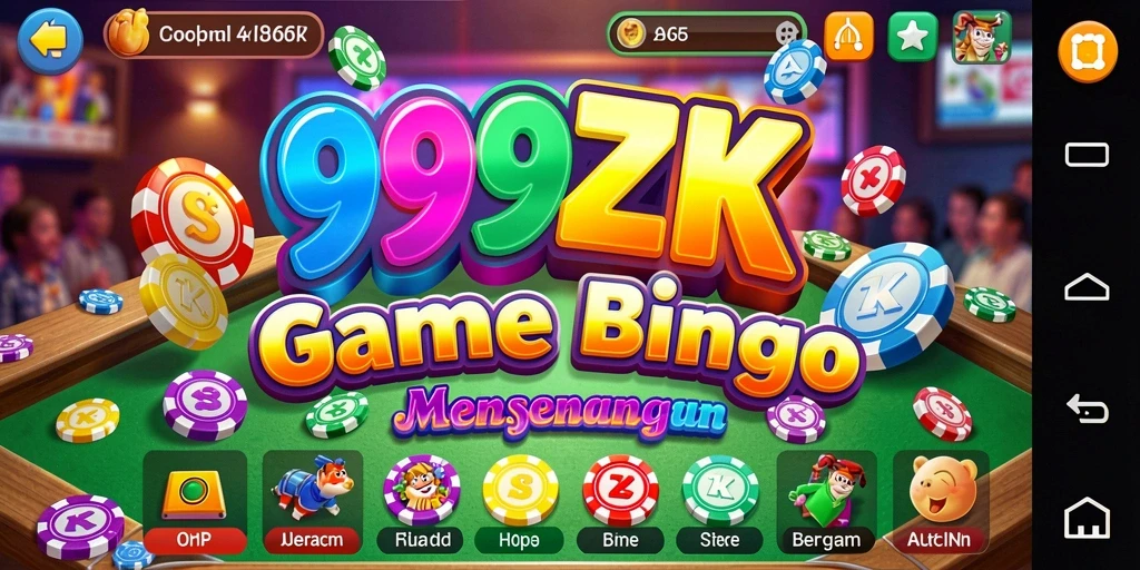 Tampilan gameplay bingo yang menarik di aplikasi 999ZK.
