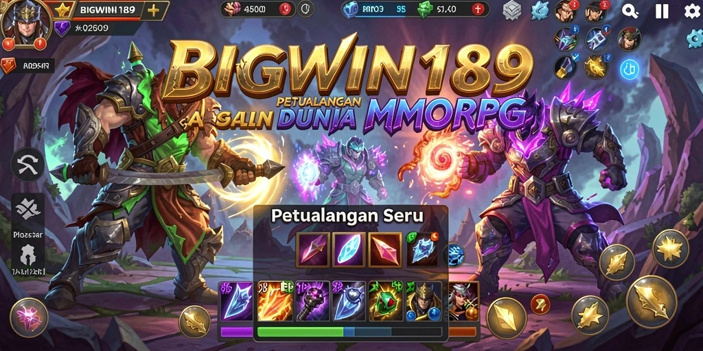 Tangkapan layar dari gameplay seru di BIGWIN189, menunjukkan aksi petualangan MMORPG.