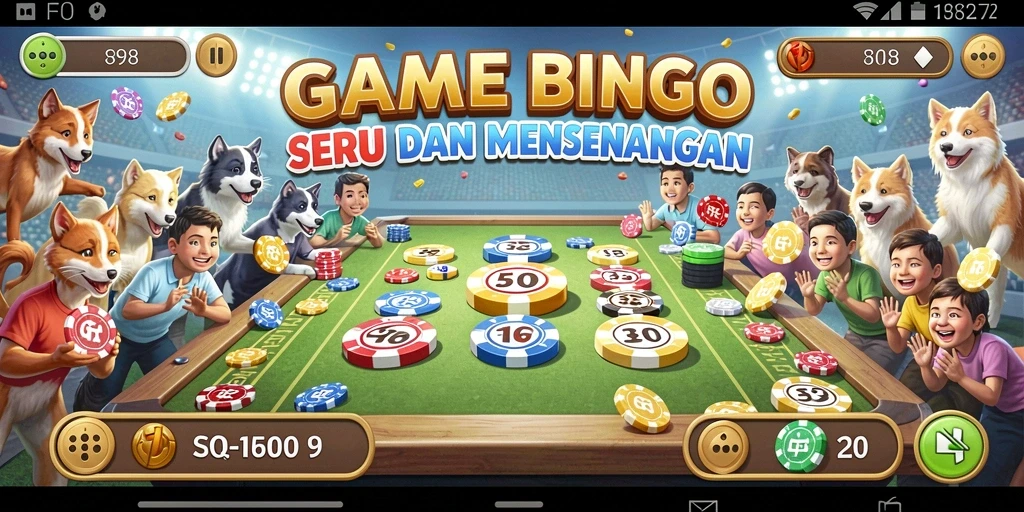 Tampilan menarik dari gameplay Bingo di FO8.