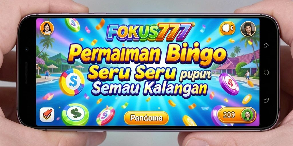 Tampilan screenshot FOKUS777 yang menampilkan keseruan permainan Bingo.
