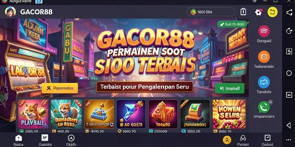 Screenshot GACOR88 menampilkan pengalaman bermain yang mendebarkan dan grafis menakjubkan.