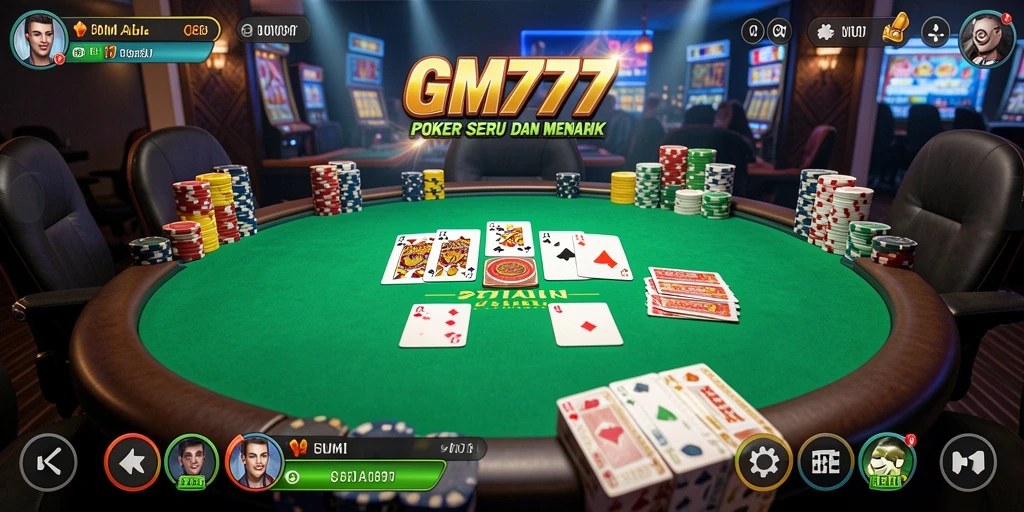 Gameplay seru dan menegangkan dalam aplikasi poker GM777.