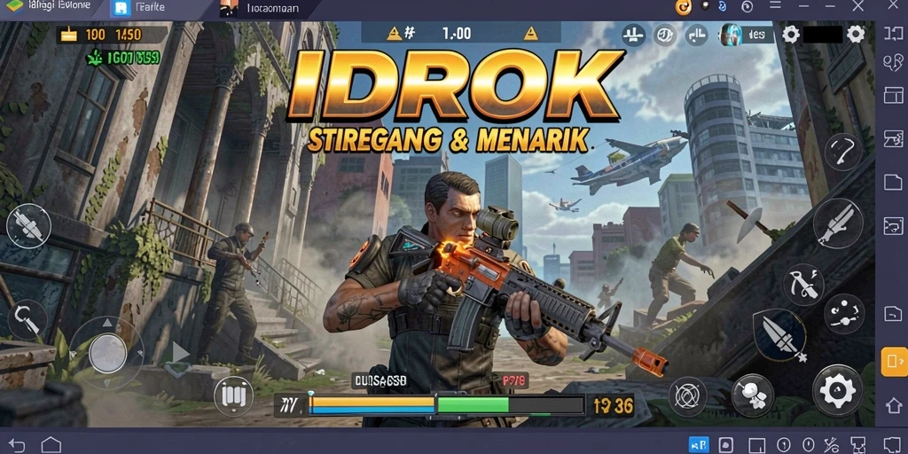 Tampilan gameplay strategis yang mendebarkan di IDROK