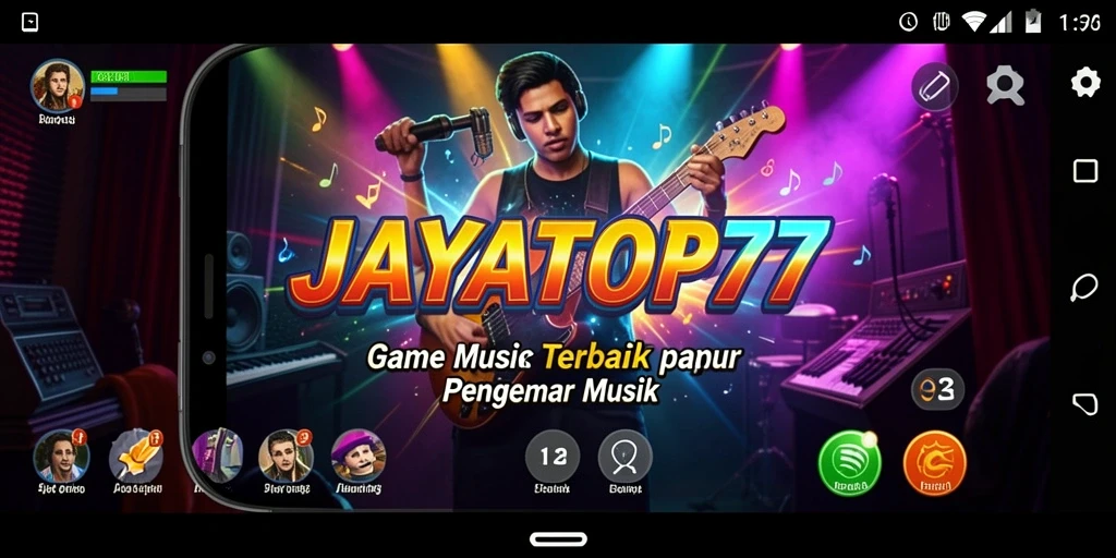 Screenshot gameplay JAYATOP77 yang menampilkan pemain bernyanyi.