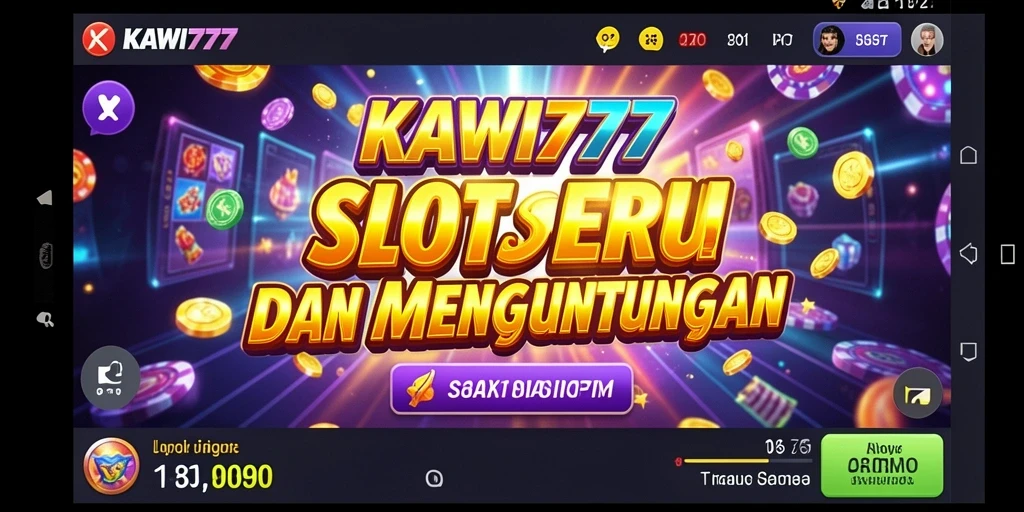 Tampilan utama gameplay KAWI777 dengan grafik Slot yang memukau.