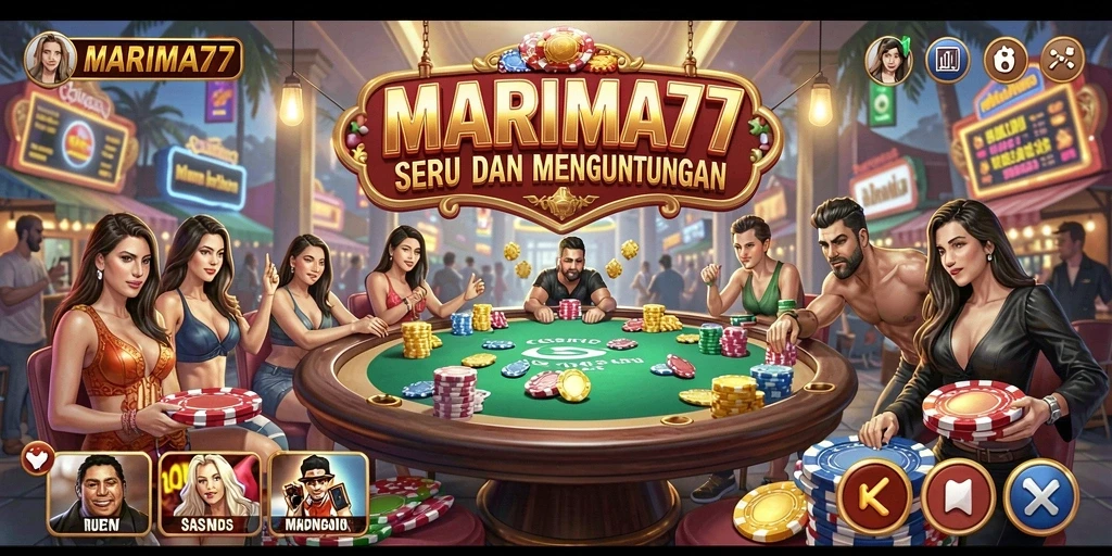 Tampilan utama gameplay kasino yang seru dengan grafis menawan.
