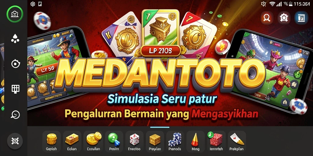 Tangkapan layar utama menunjukkan gameplay MEDANTOTO yang menarik dan interaktif.