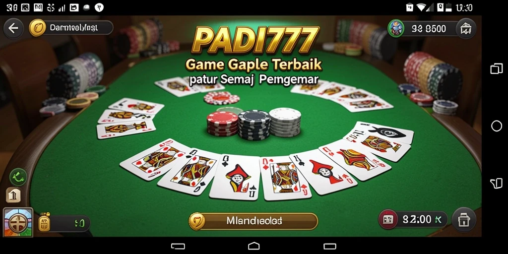 Gameplay seru Gaple di PADI777 dengan grafis menarik.