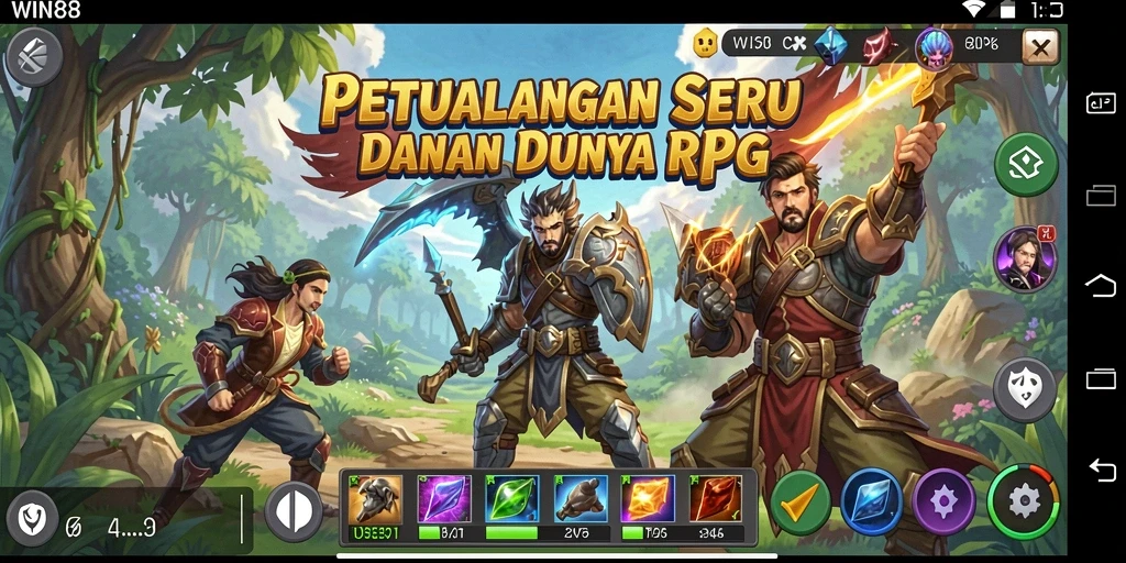 Tampilan gameplay menakjubkan dari WIN88 dengan aksi RPG yang mendebarkan.